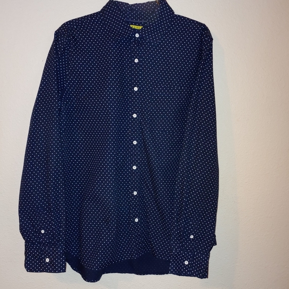 Prince & fox polka dot button down xl navy white - Picture 8 of 8